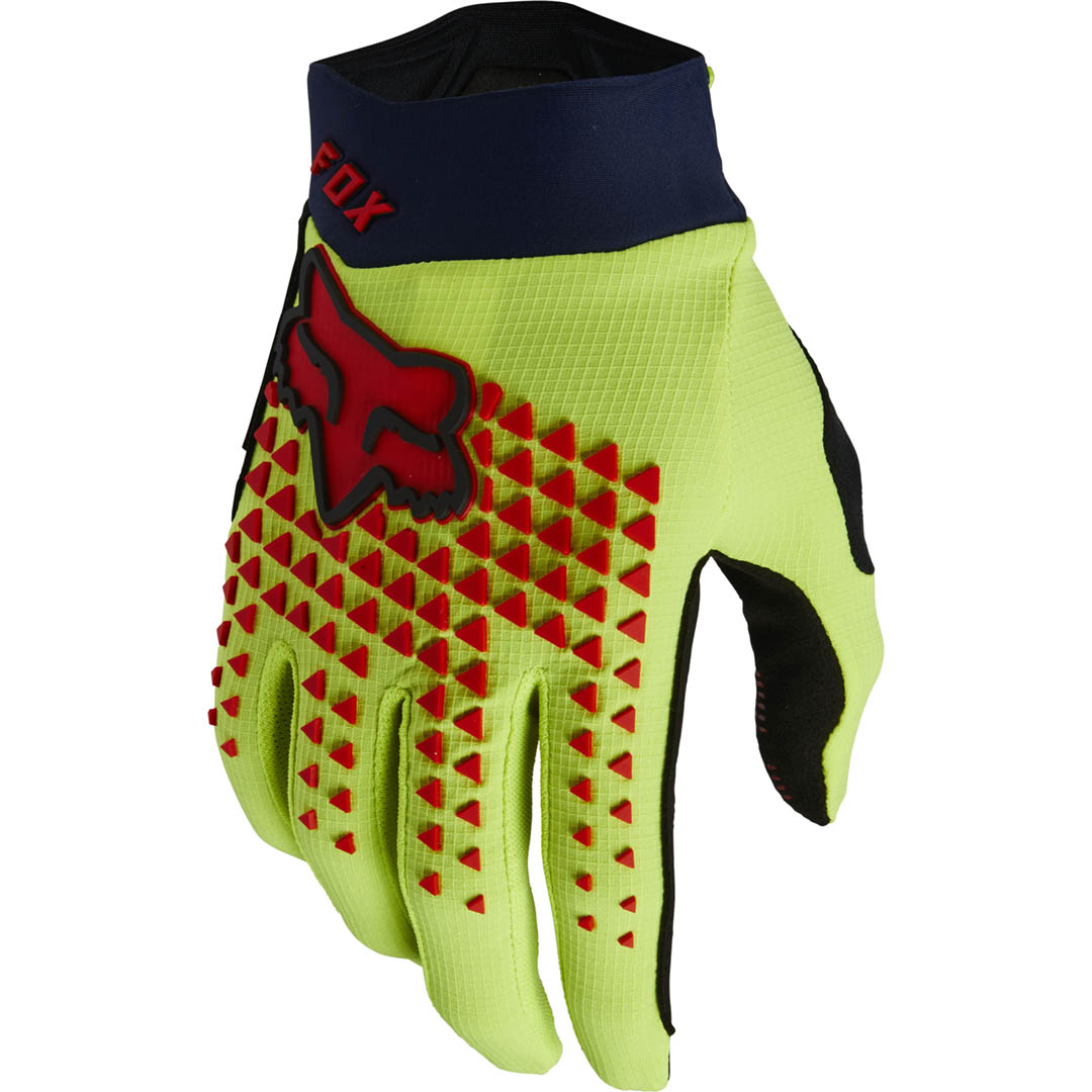 Fox DEFEND Gloves Fluro Yellow Special Edition 2023
