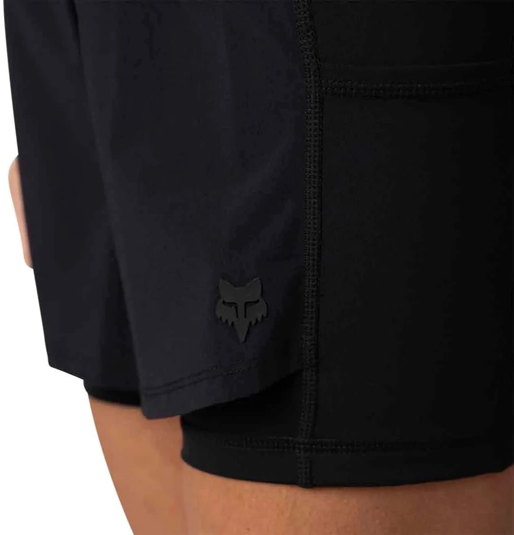 Fox WOMENS CONTENDER 2IN1 SHORT - Black DETAILS