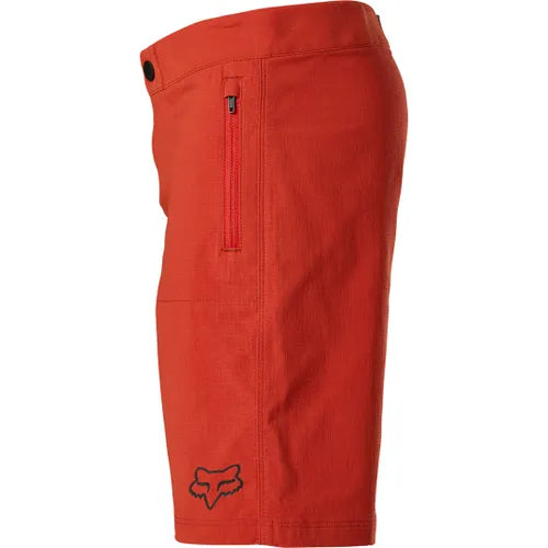 Fox Youth Ranger Red Shorts With Liner