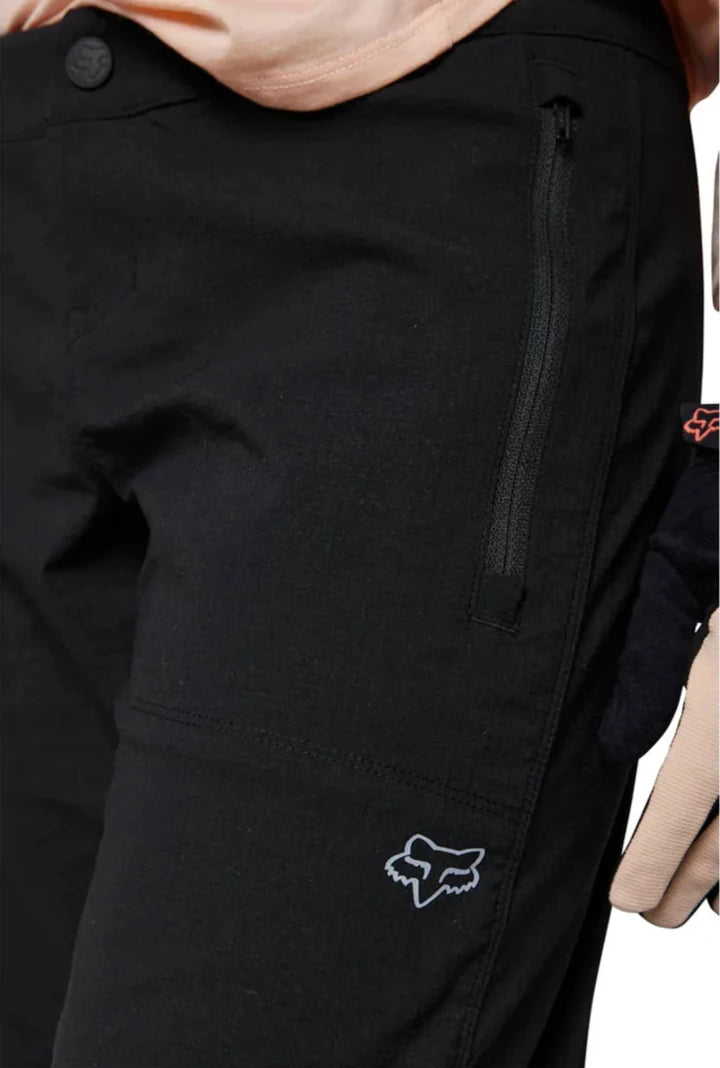 Fox WOMENS RANGER SHORT W/ LINER - Black SIDE