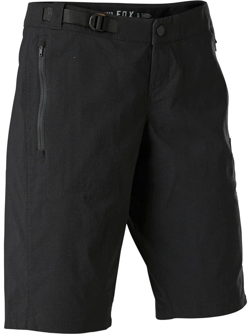 Fox WOMENS RANGER SHORT W/ LINER - Black FRONT