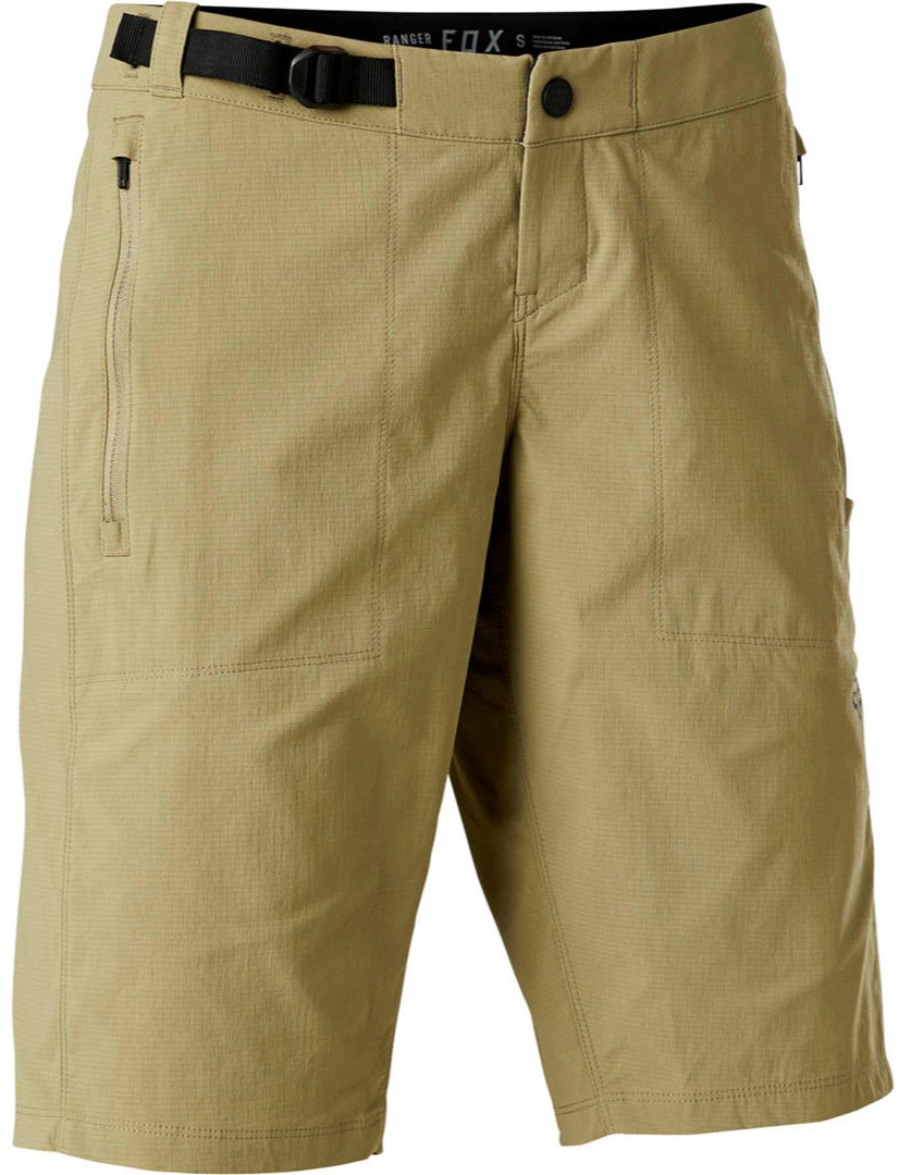 Fox WOMENS RANGER SHORT W/ LINER - Bark FRONT