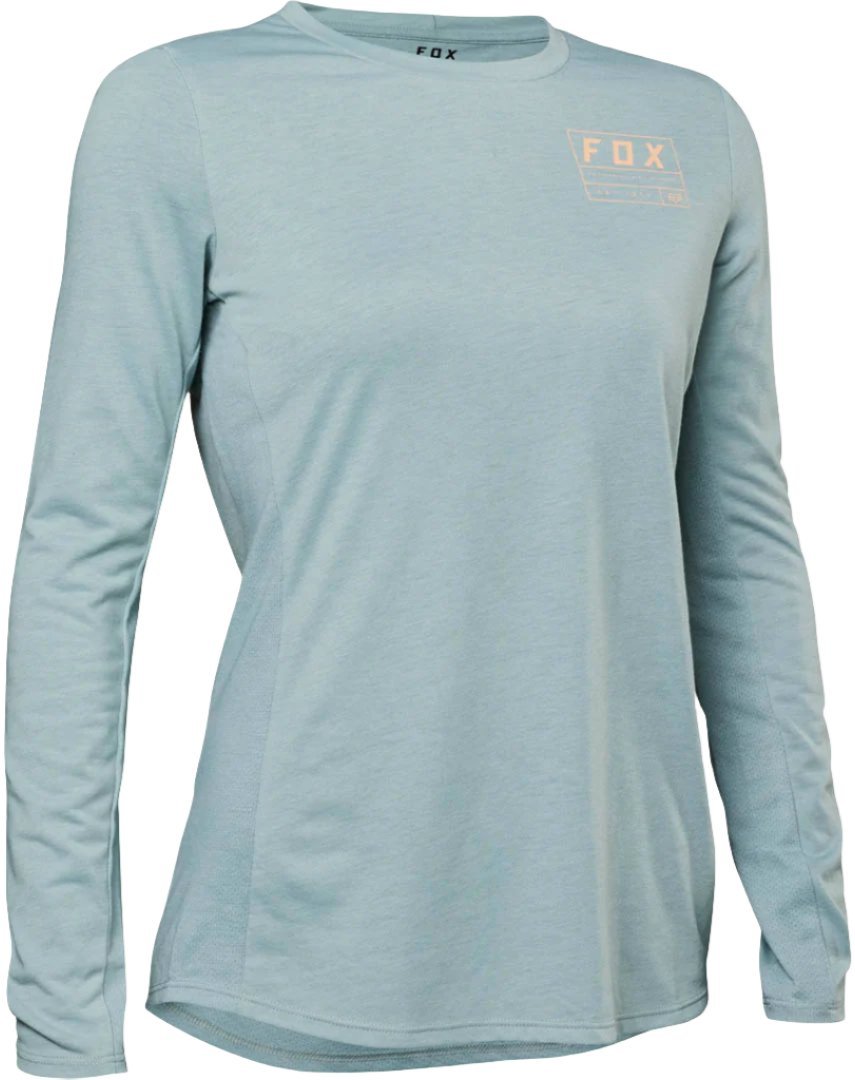 Fox WOMENS RANGER DR LS JERSEY - Gunmetal Front