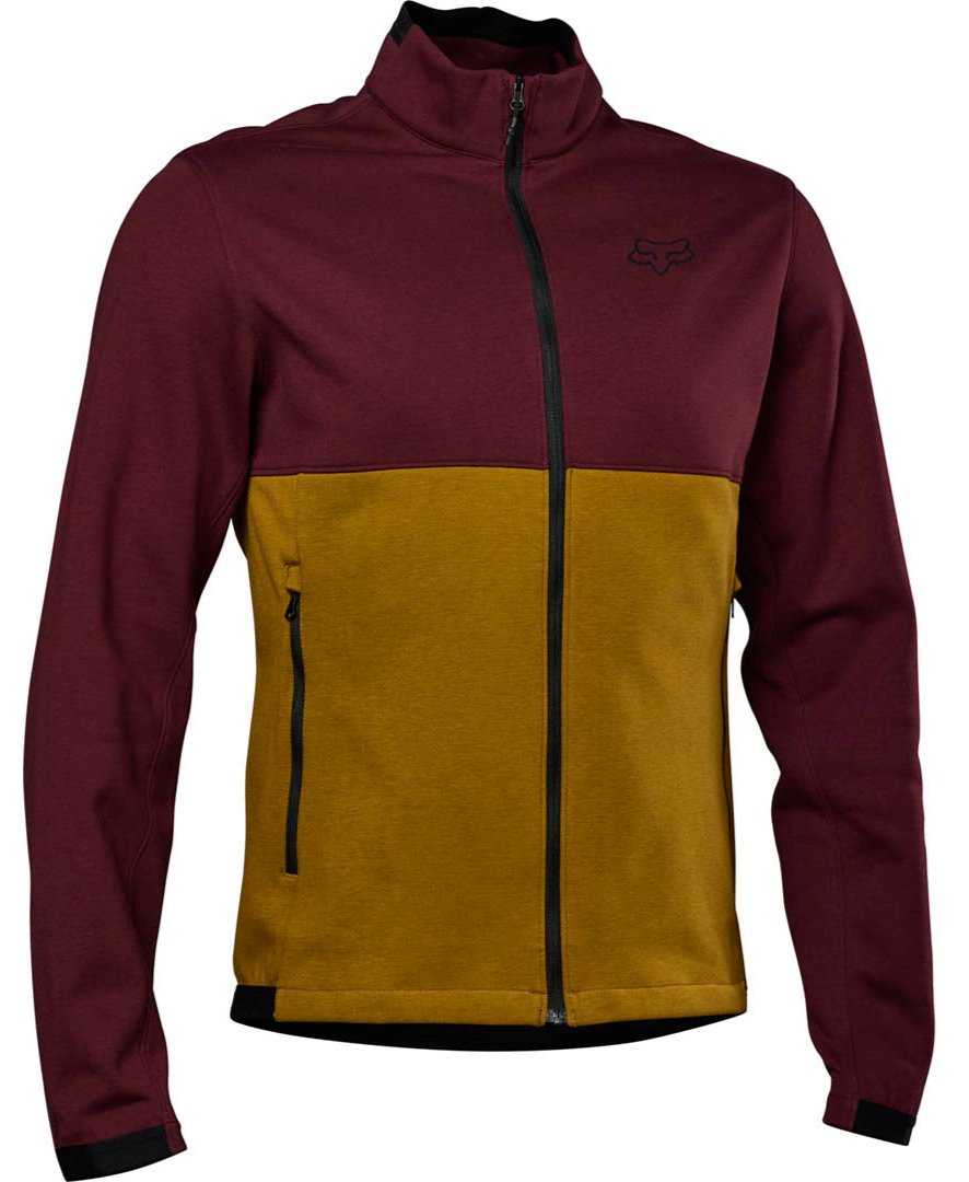Fox RANGER FIRE FLEECE CREW - Dark Maroon FRONT