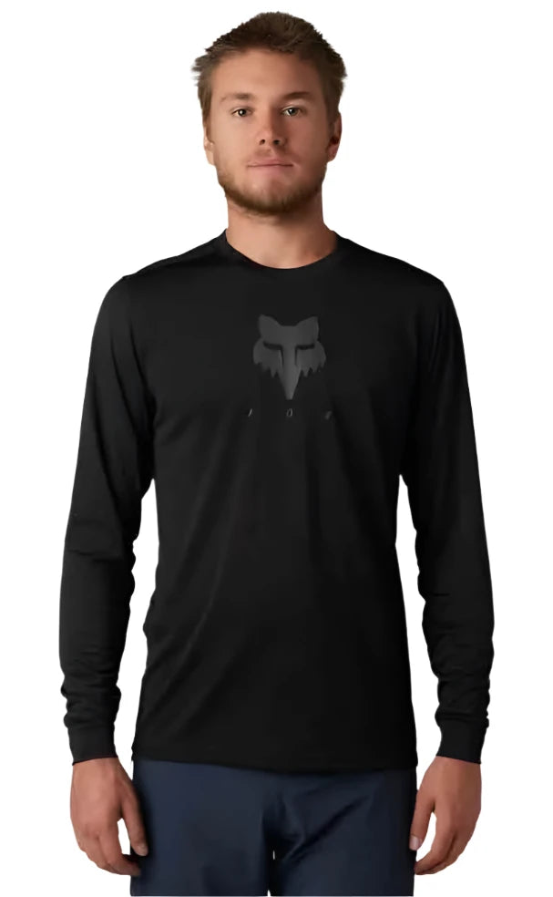 Fox RANGER TRU DRI Long Sleeve JERSEY - Black