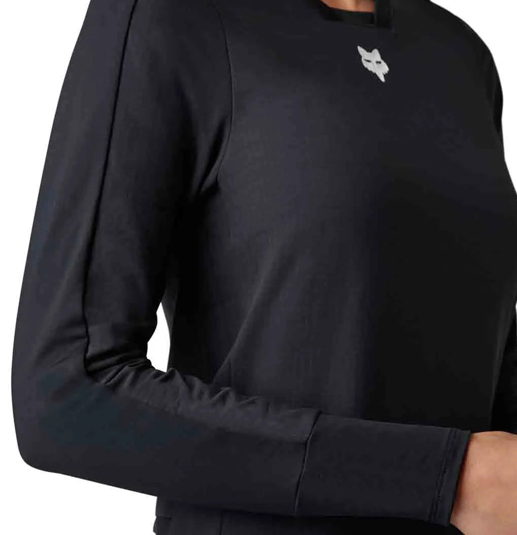 Fox Racing Defend Thermal Jersey Black DERTAILS