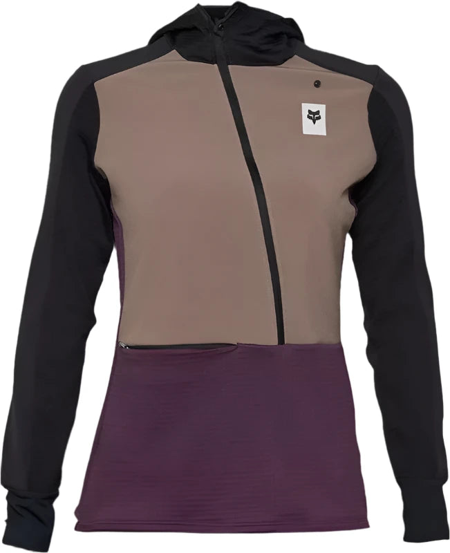 FOX WOMENS DEFEND THERMAL HOODIE FRONT