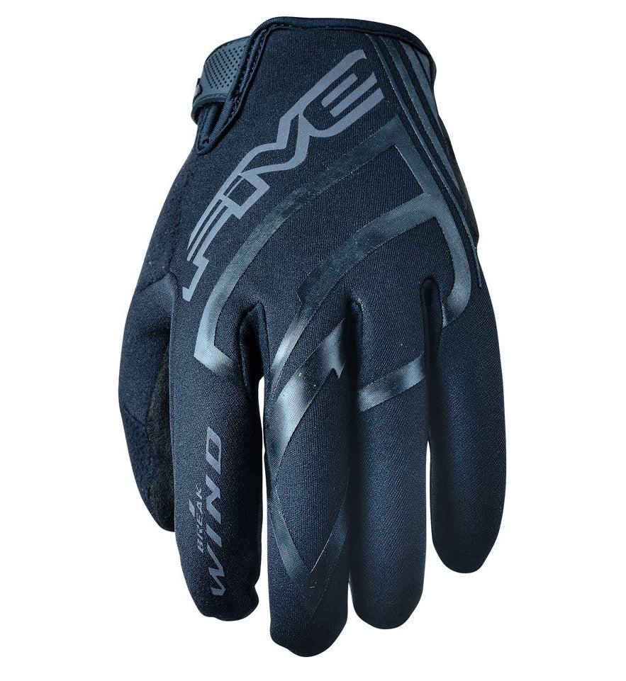Five 25 WB Windbreaker Black Gloves