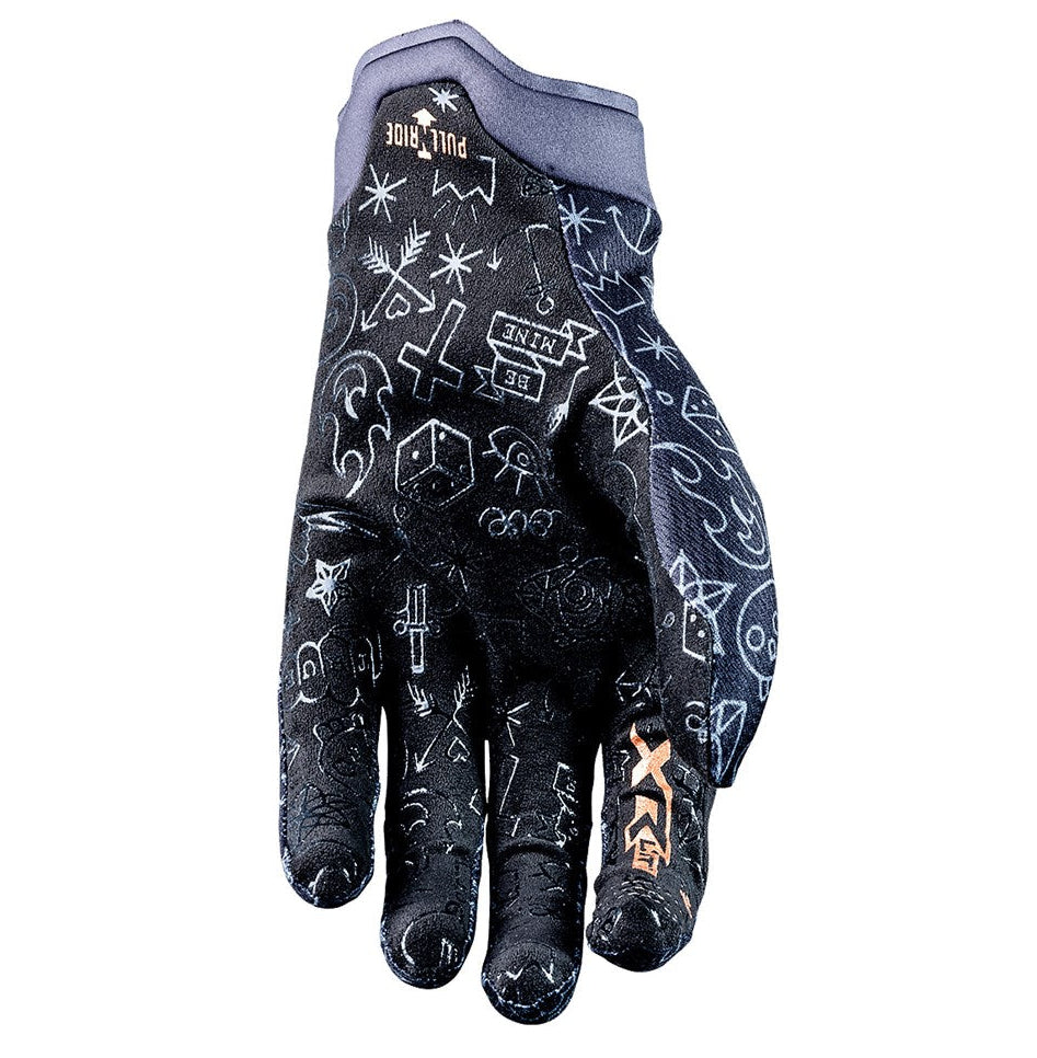 Five 25 XR-Lite Kid Tattoo Black/Gold Gloves