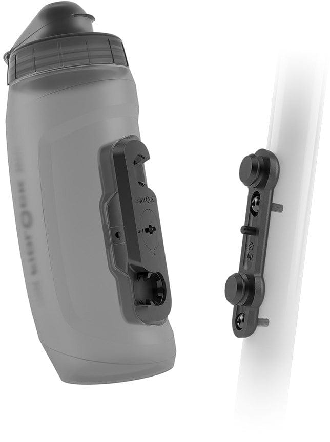 Fidlock 590ml Drink Bottle Twist Bike Base Set Transparent Black