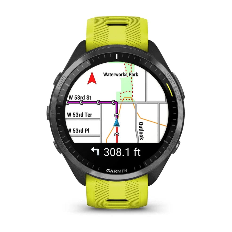 Garmin Forerunner 965 Carbon Grey DLC Titanium Yellow/Black Band