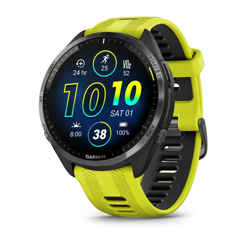 Garmin Forerunner 965 Carbon Grey DLC Titanium Yellow/Black Band
