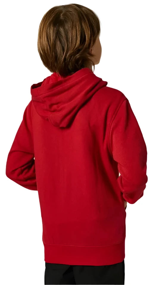 Fox YOUTH LEGACY MOTH PULLOVER FLEECE - Chili BACK
