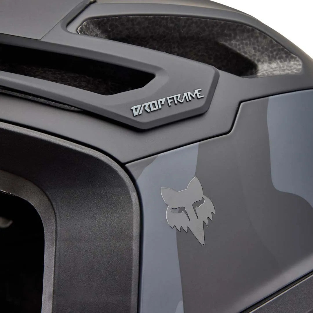 Fox Dropframe Pro RUNN MTB Helmet Black Camo