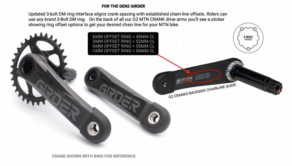 Praxis Girder Carbon MTN Cranks Crank Only - No Chainring