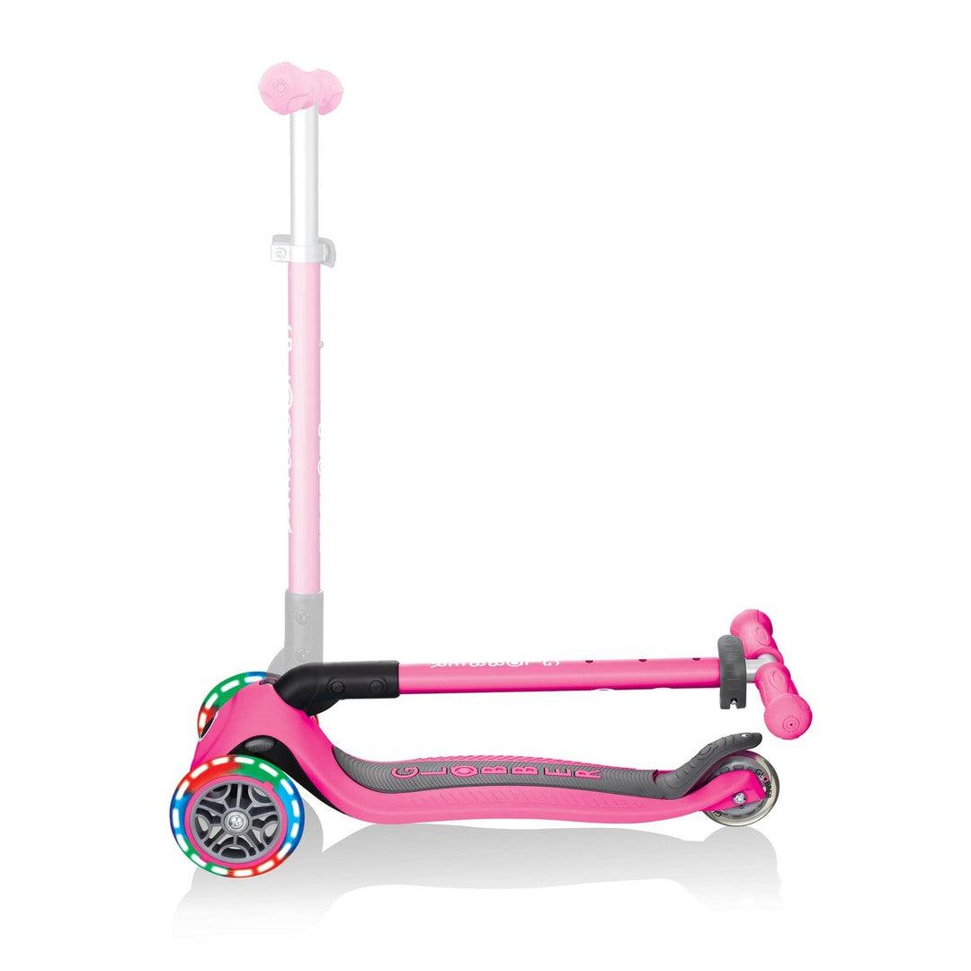Globber PRIMO Foldable Lights Scooter - Neon