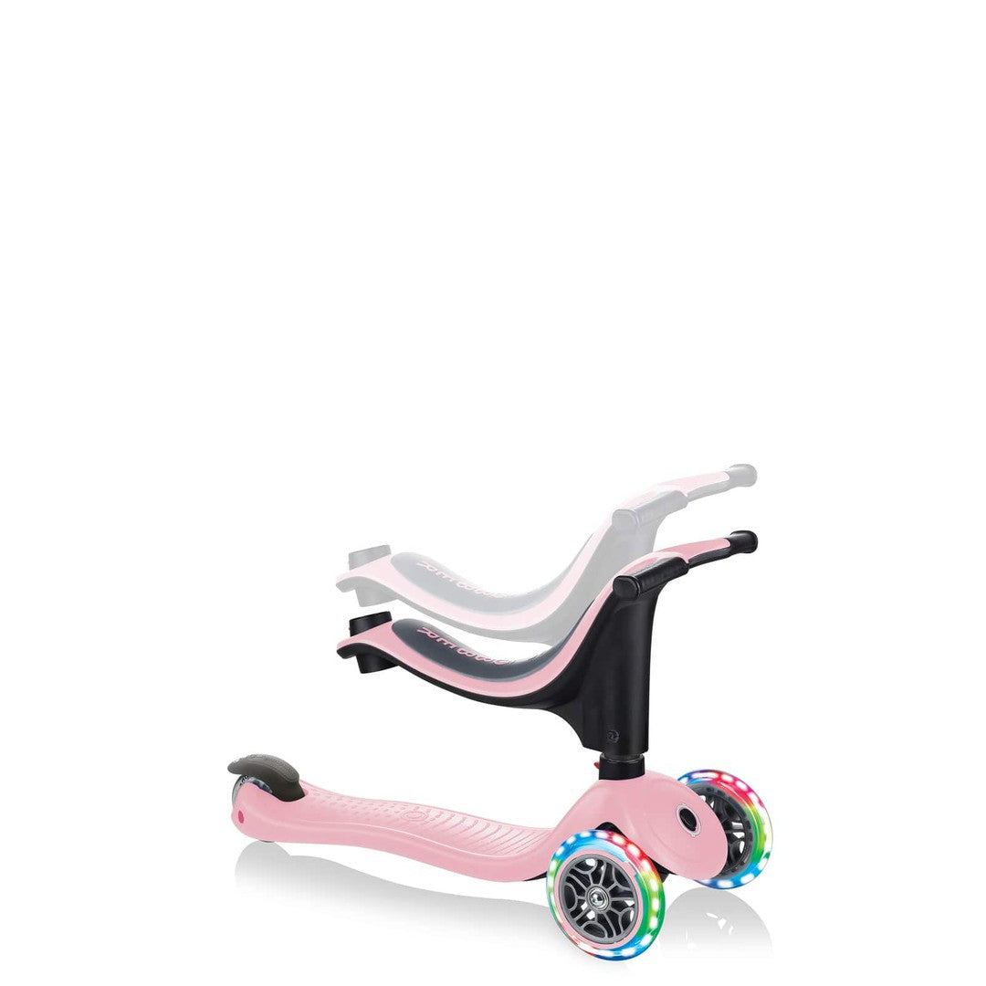 Globber GO UP SPORTY Lights Convertible Scooter - Pastel