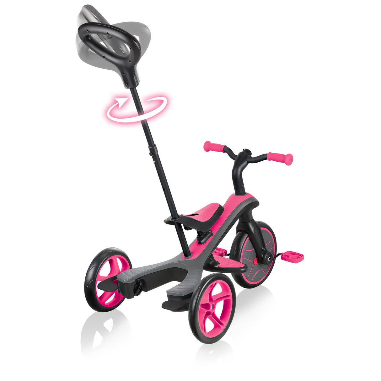 Globber EXPLORER Trike 4 in 1 - Fuchsia