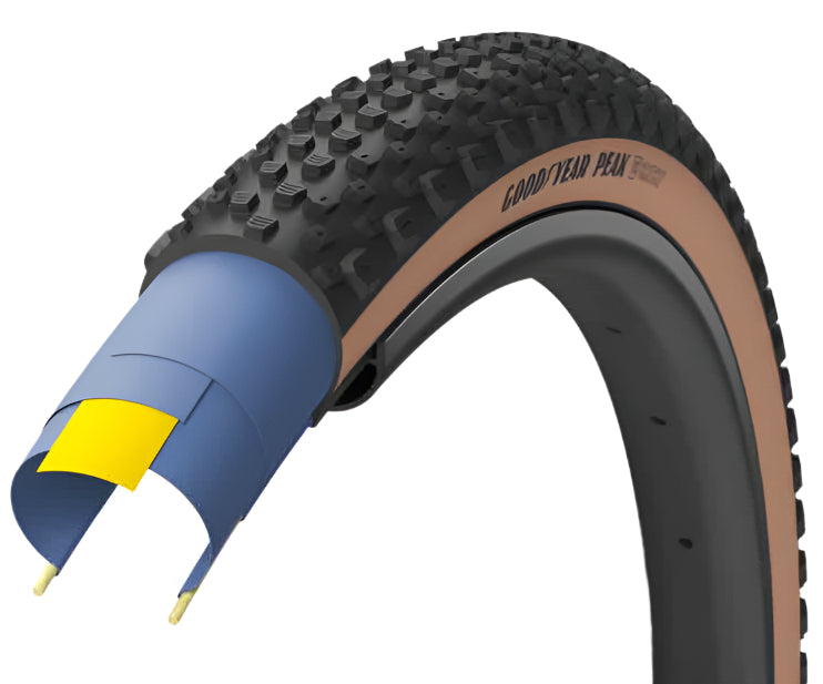 Goodyear Peak Ultimate Tubeless Complete 700x35 Tan - Folding Tyre