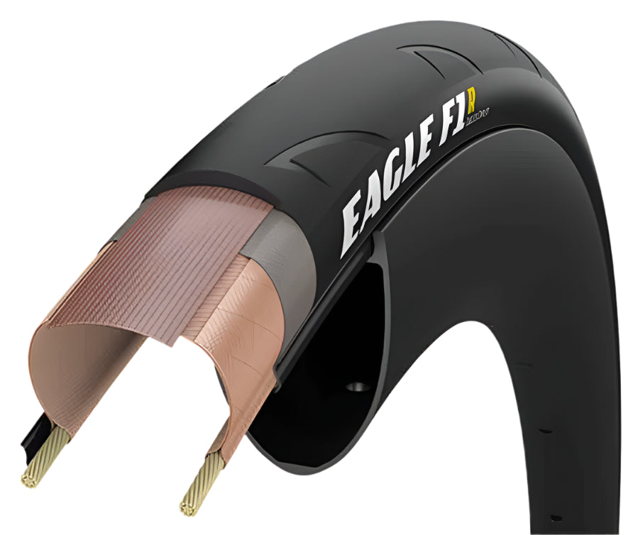 Goodyear Eagle F1 R Tubeless Complete 700x25 Black - Folding Tyre