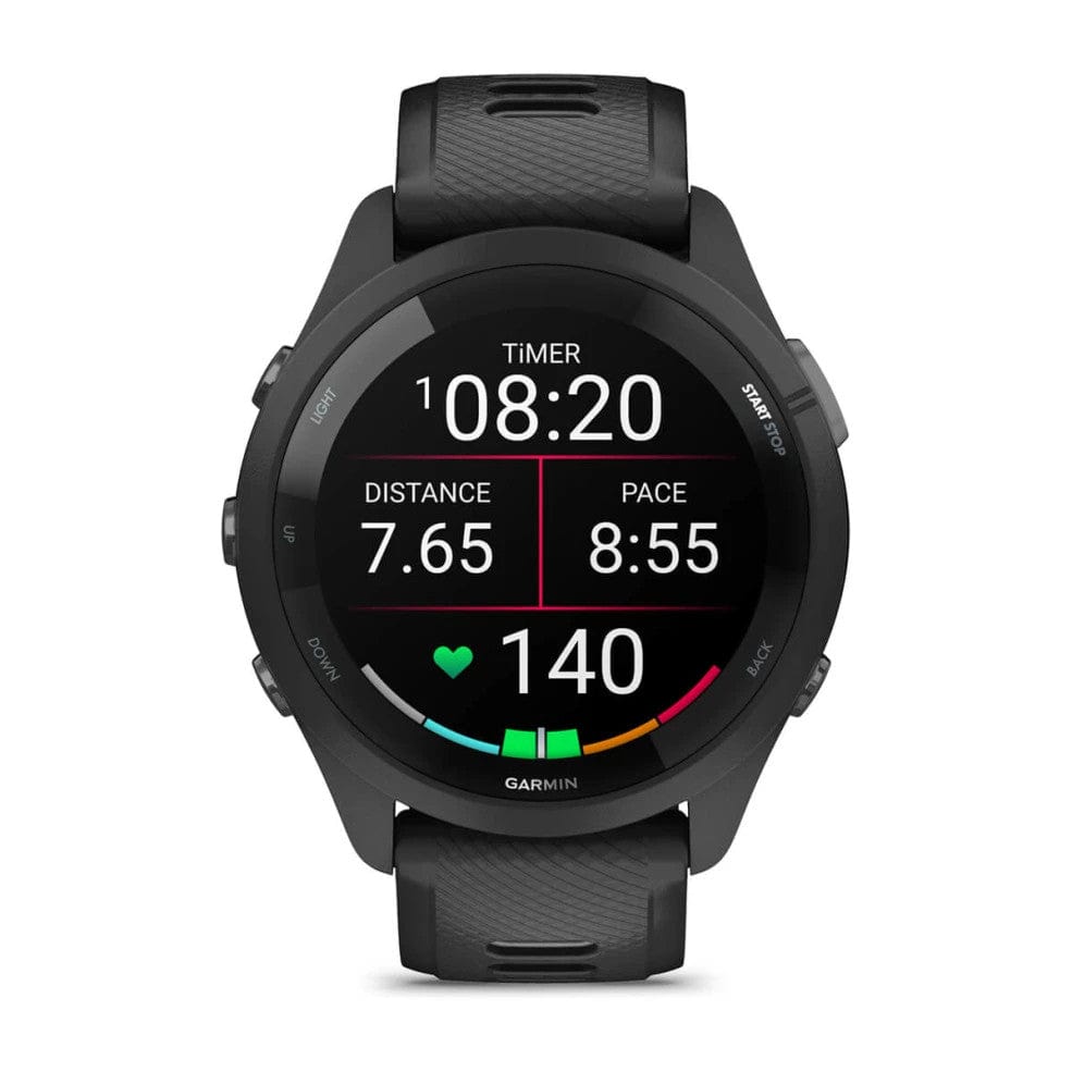 Garmin Forerunner 265 Black Bezel with Black/Powder Grey Band