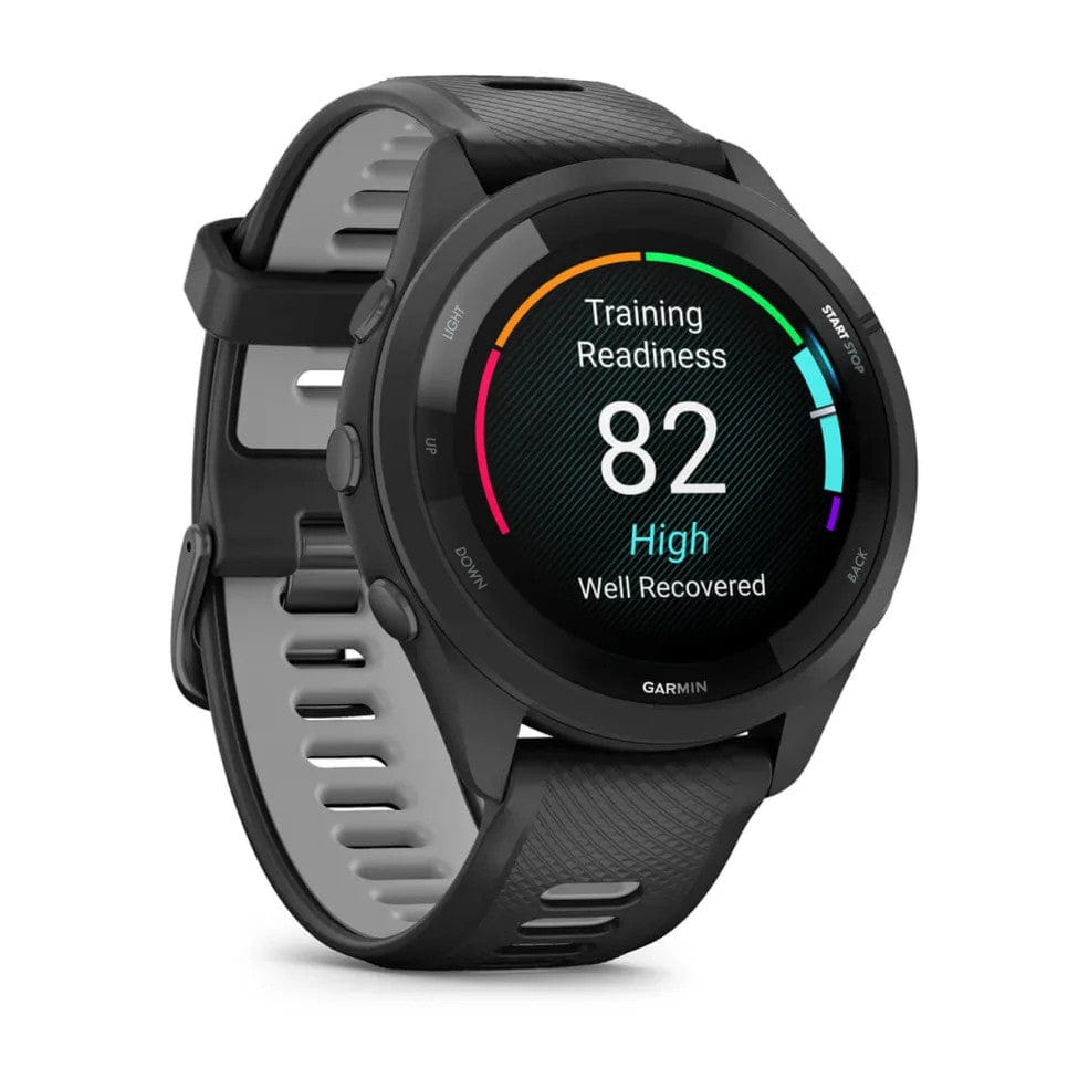 Garmin Forerunner 265 Black Bezel with Black/Powder Grey Band