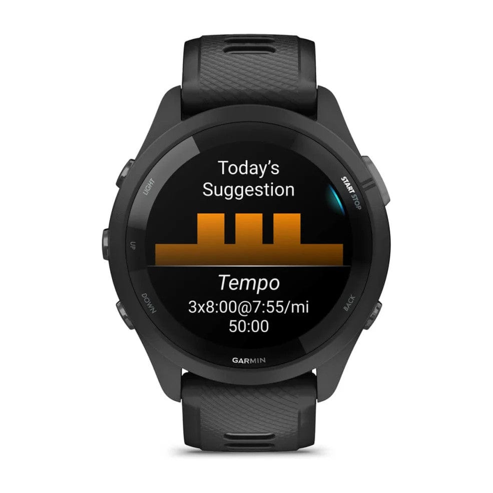 Garmin Forerunner 265 Black Bezel with Black/Powder Grey Band