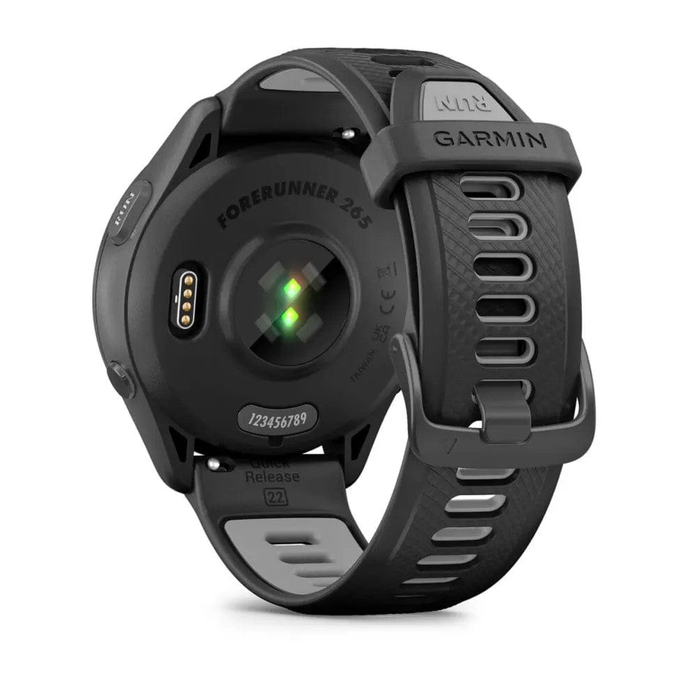 Garmin Forerunner 265 Black Bezel with Black/Powder Grey Band