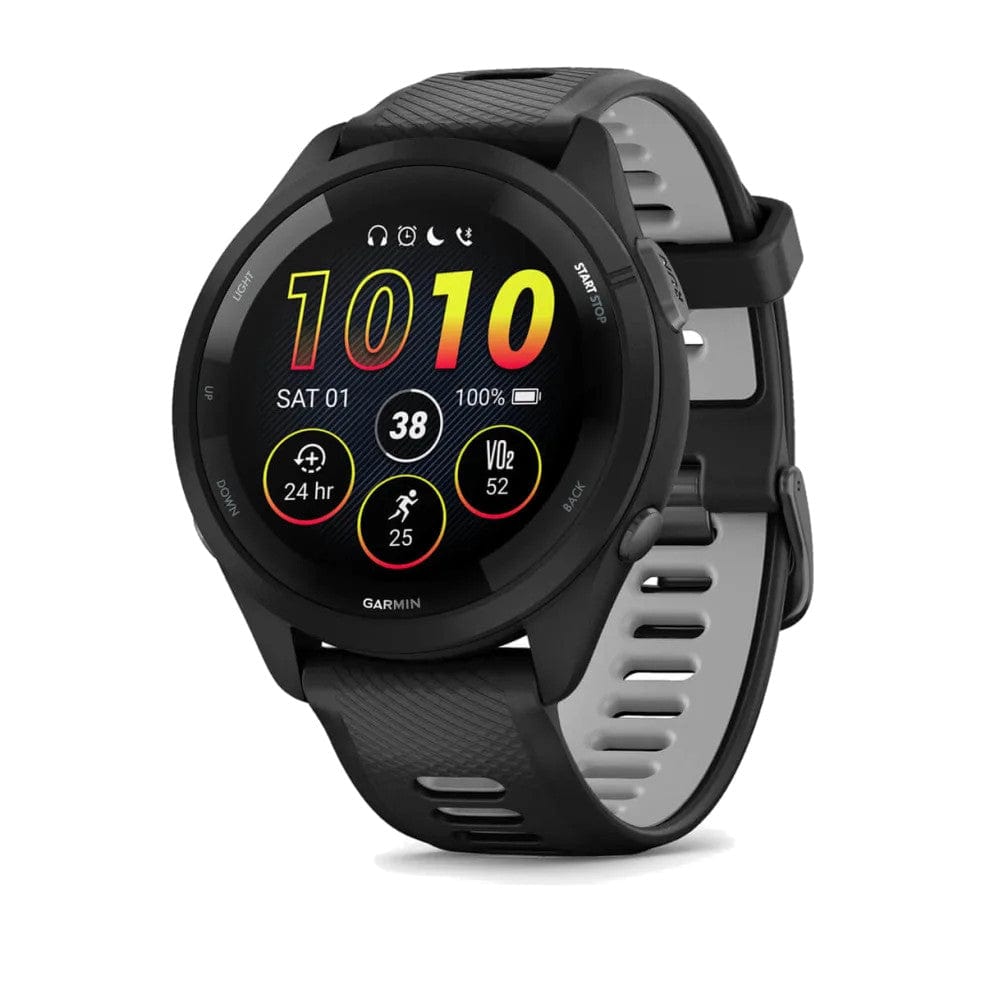 Garmin Forerunner 265 Black Bezel with Black/Powder Grey Band