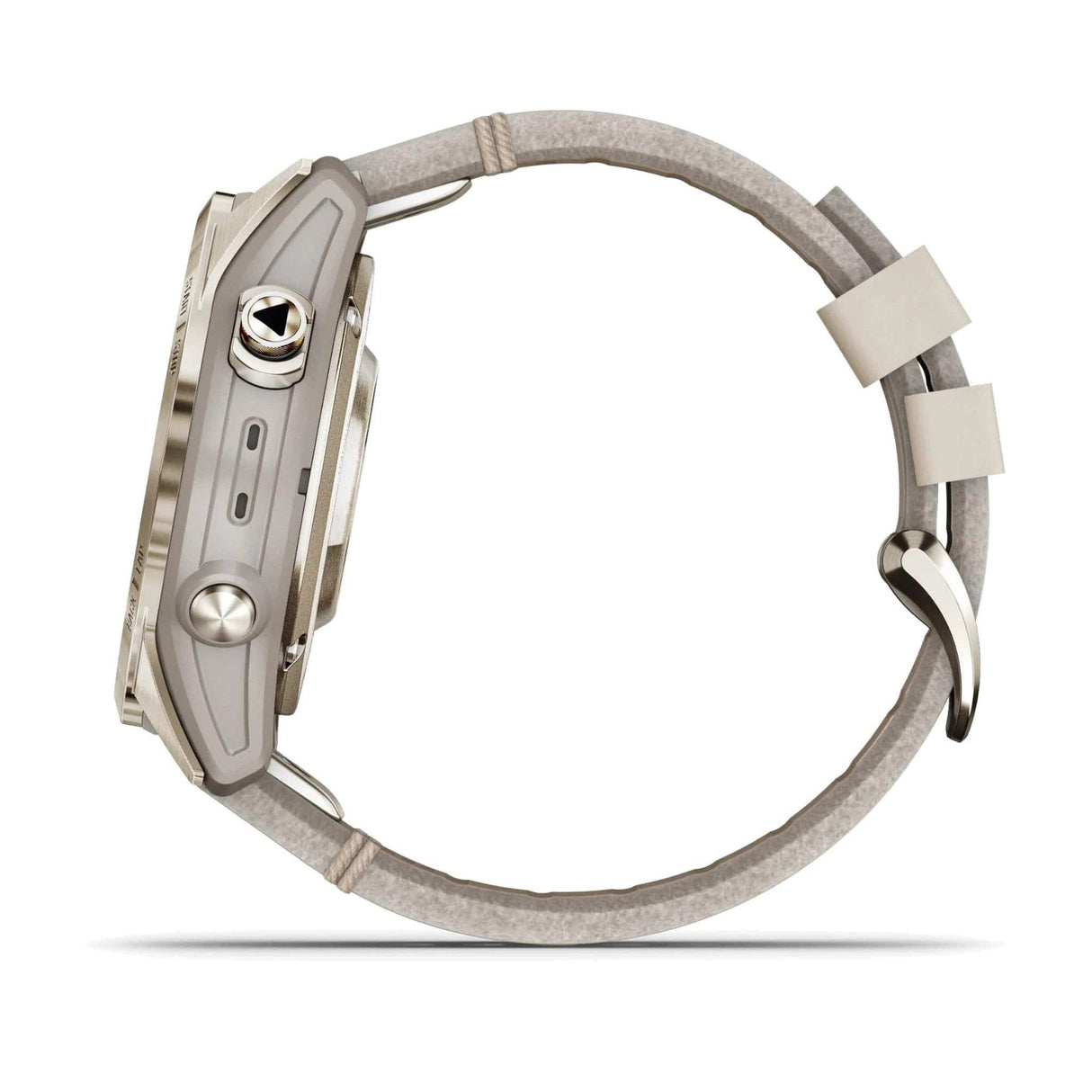 Garmin fenix 7S Pro-Sapphire Solar Edition Soft Gold with Light Sand Band