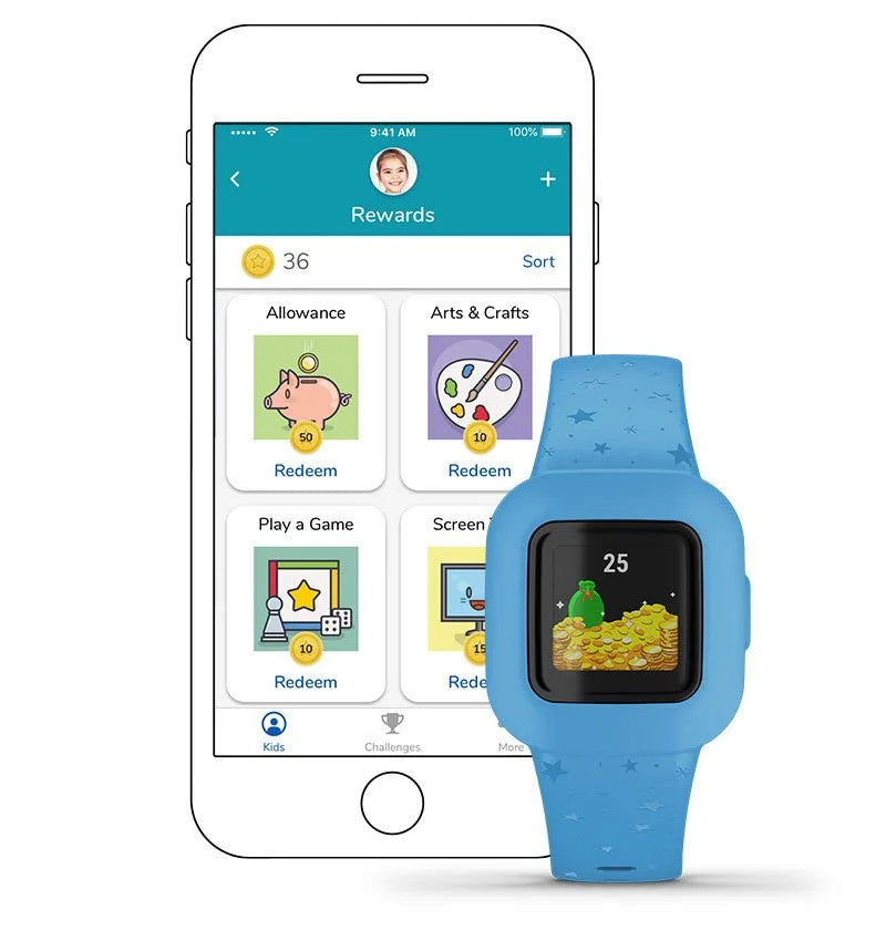 Garmin vívofit jr. 3 Fitness Watch Blue Stars