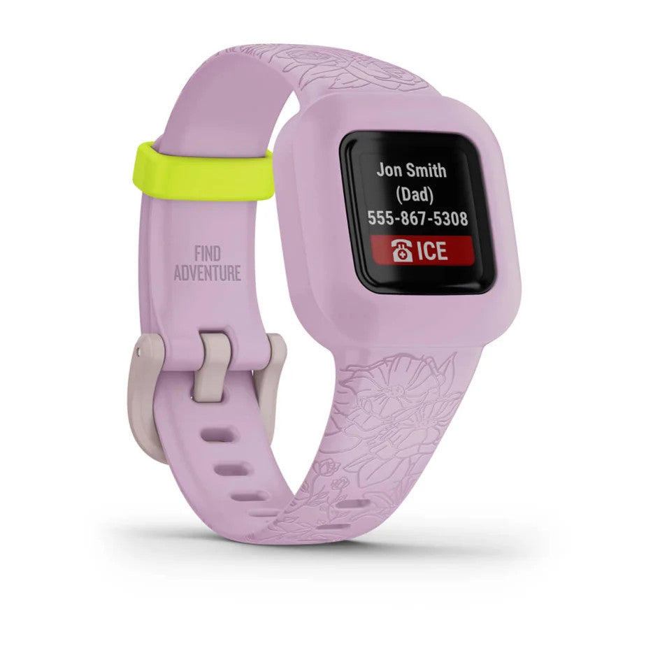 Garmin vivofit jr. 3 Fitness Watch Lilac Floral