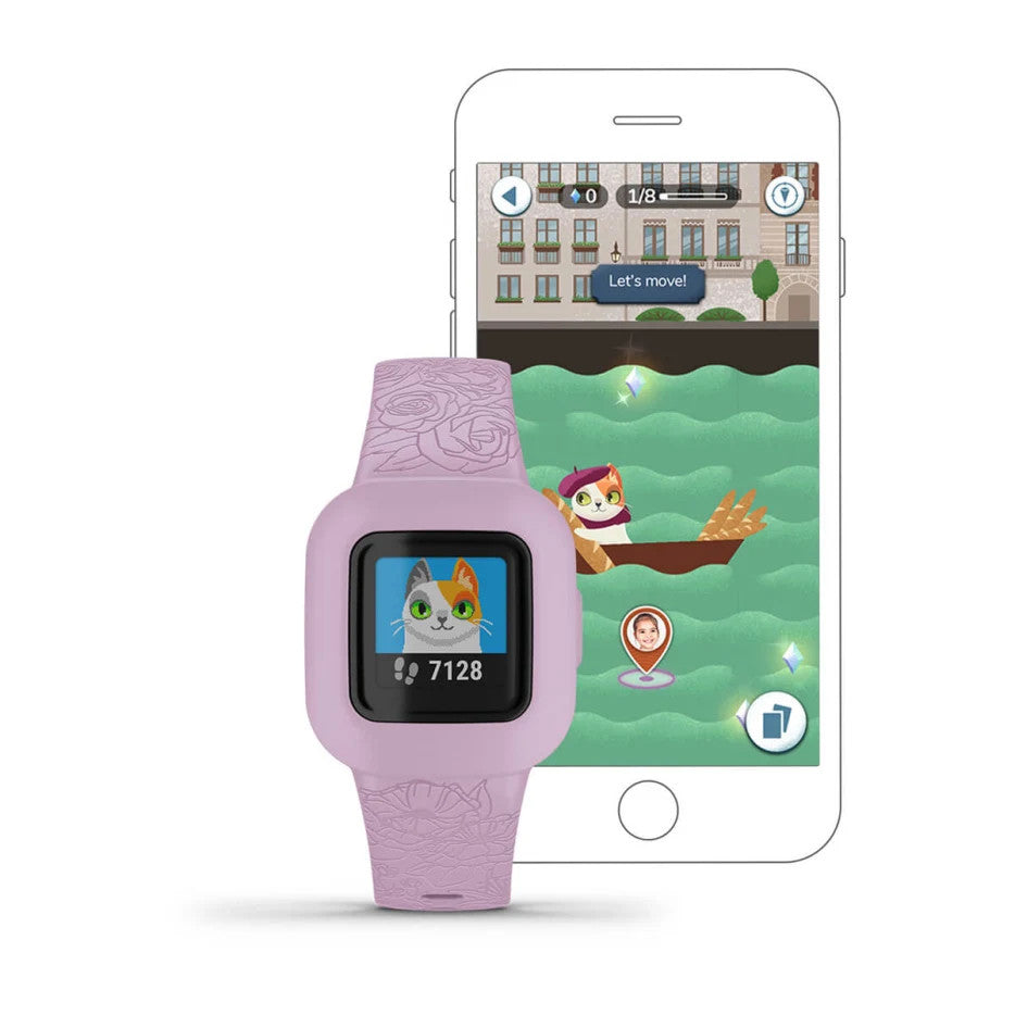Garmin vivofit jr. 3 Fitness Watch Lilac Floral