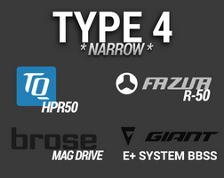 Praxis eCrank TYPE4 FAZUA/BROSE/TQ Carbon - Road/Narrow