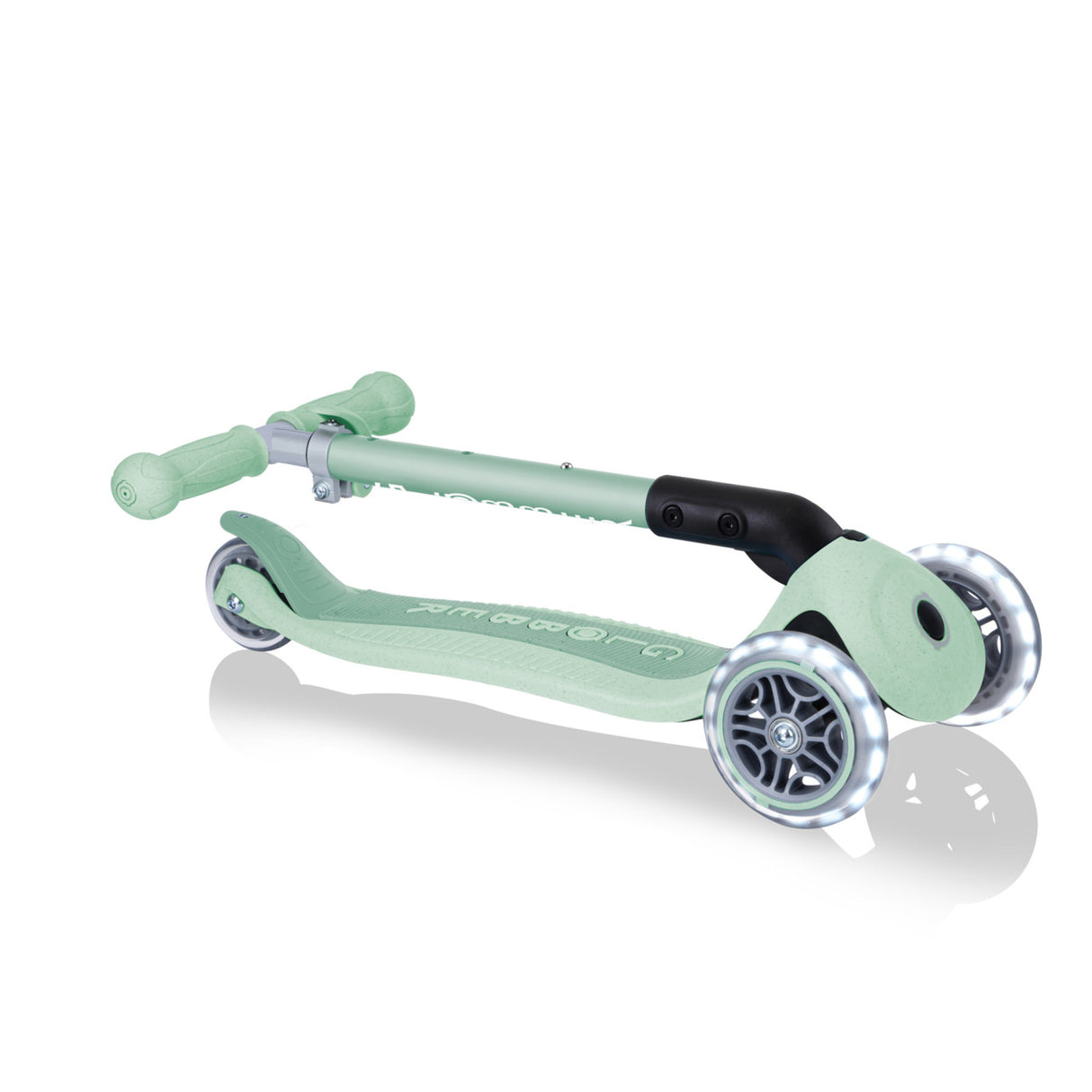 Globber Ecologic Junior Foldable Scooter w/Lights Pistachio