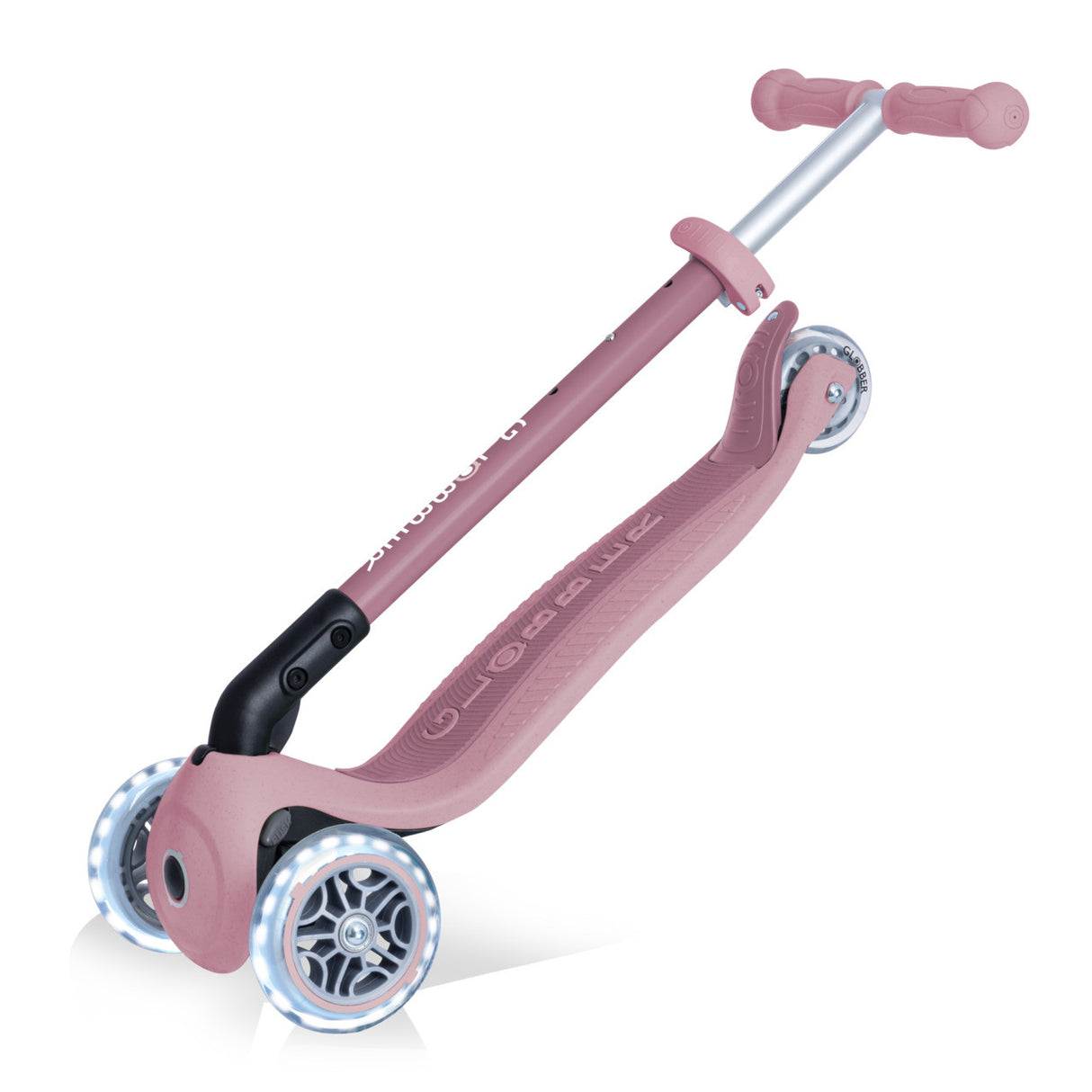 Globber Ecologic Primo Foldable Scooter w/Lights Berry