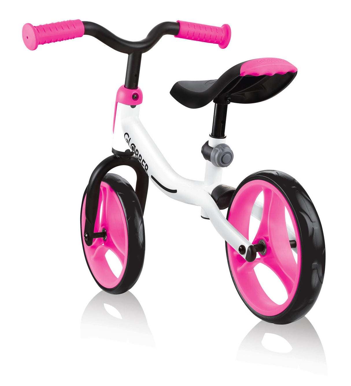 Globber Go Bike Toddler Balance Bike White-Pink