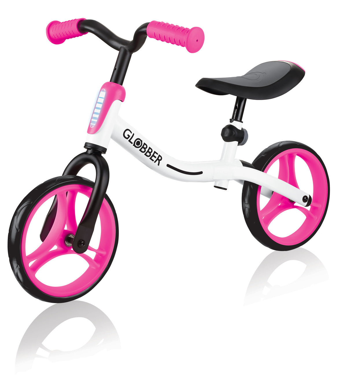 Globber Go Bike Toddler Balance Bike White-Pink