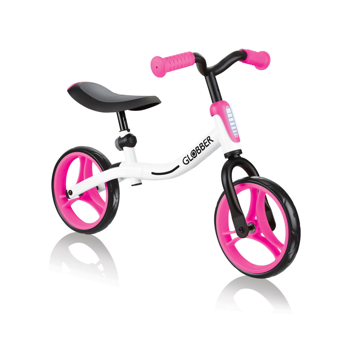 Globber Go Bike Toddler Balance Bike White-Pink