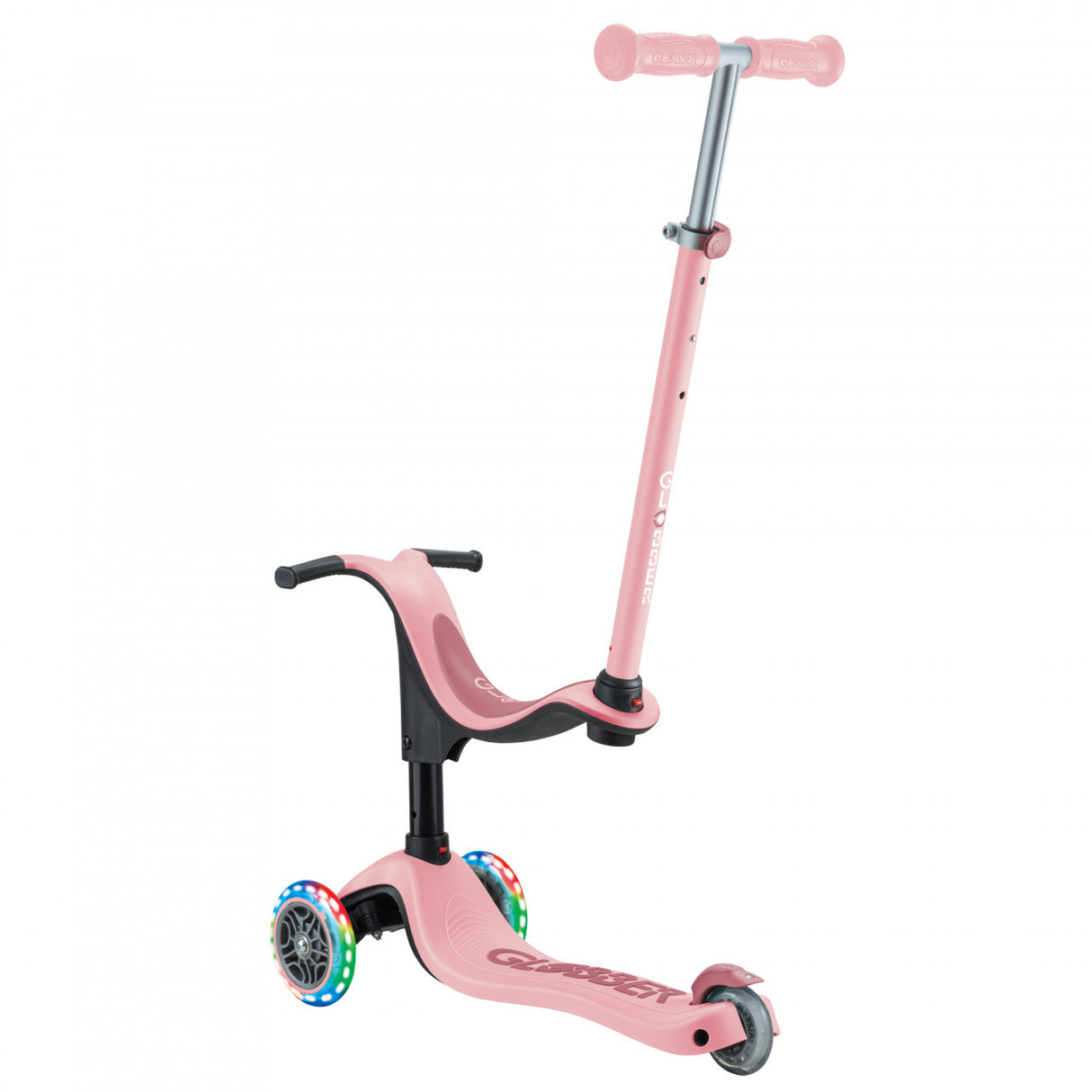 Globber Go Up Sporty Lights Toddler/Child Convertible Scooter