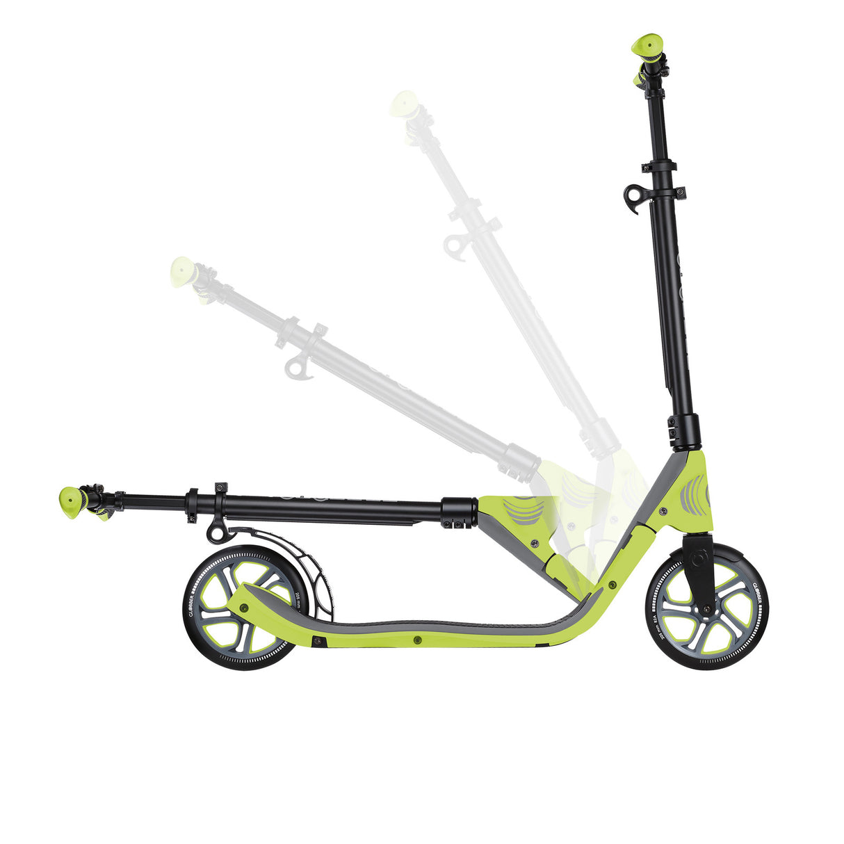 Globber One NL 205 Adult Scooter Lime Green-Dark Grey