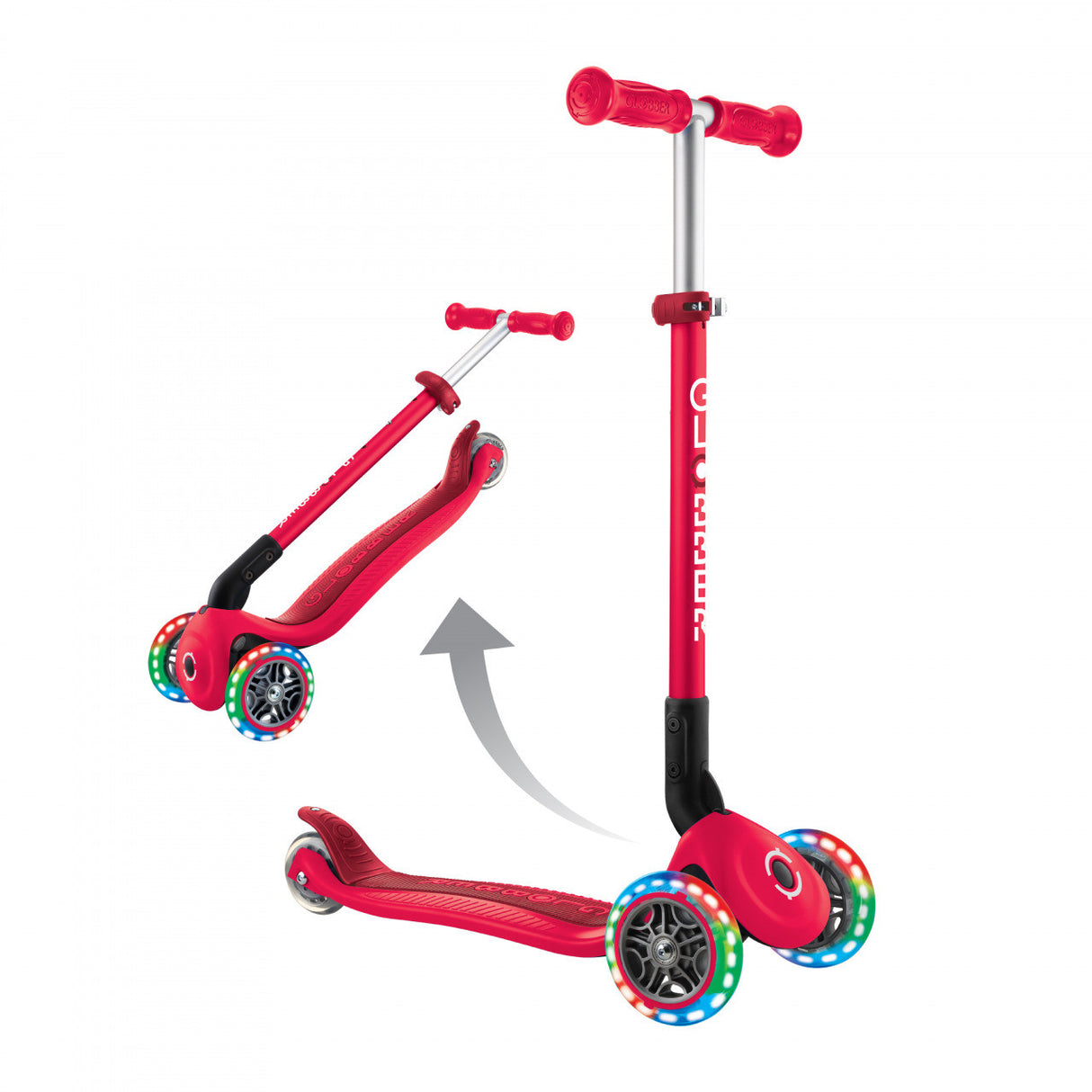 Globber Primo Foldable Kids Scooter w/Lights