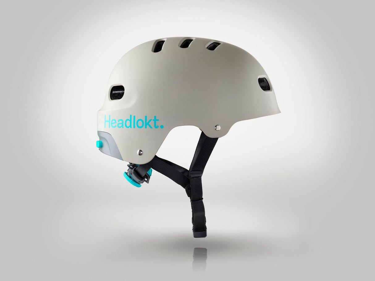 Headlokt Lockable Bike/Scooter Helmet Stone Grey
