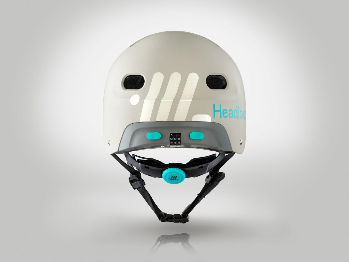 Headlokt Lockable Bike/Scooter Helmet Stone Grey