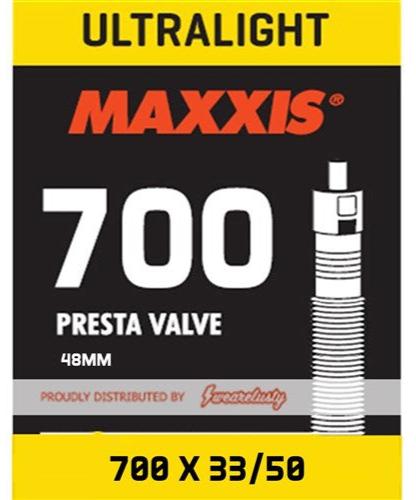 Maxxis 700 X 33/50 Ultralight Tube ( Presta FV SEP 48mm )