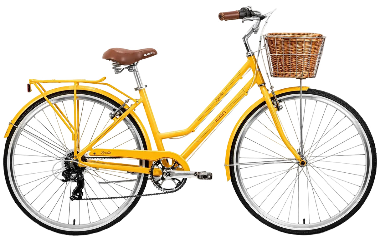 Icon Retro Loretta 7-Speed Alloy 700c Ladies Bike Mango