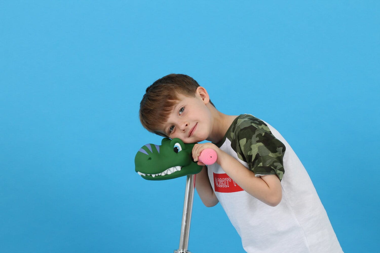 Scootaheadz Green Dino