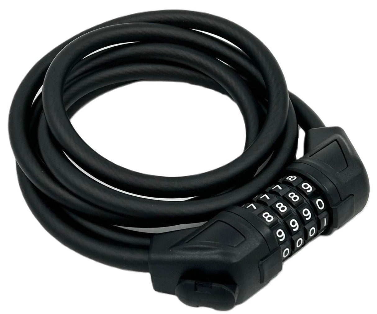 Jetblack Cable Combo Lock 10x1800mm Reset 4-digit