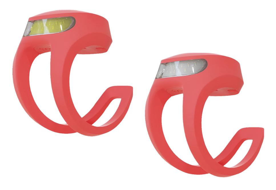 Knog Frog V3 Rechargeable Twinpack Bike Lights Tequilla Sunrise