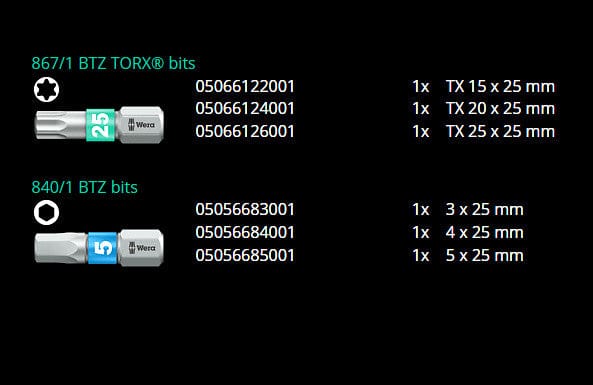 Wera Kraftform Kompakt 3 Bitholding Screwdriver w/Magazine